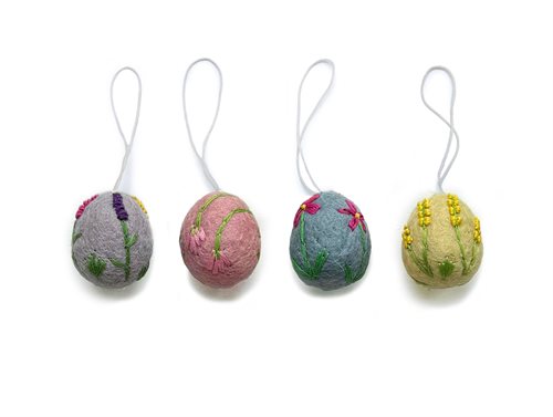 Ornaments, Eggs, Embroderies