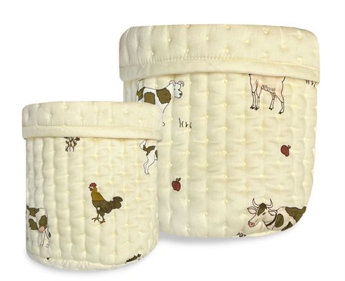 Quilted Baskets, Farmyard, 2 pcs