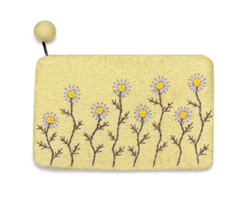 Pencil Case, Daisy, Yellow