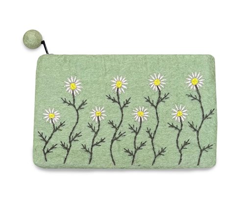Pencil Case, Daisy, Mint
