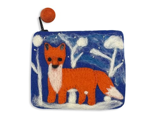 Purse, Fox, Blue