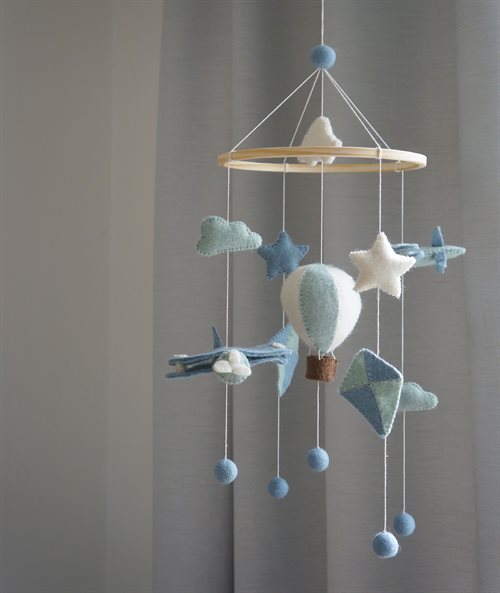 Mobile, Airplane/Airballoon/Kite, Blue