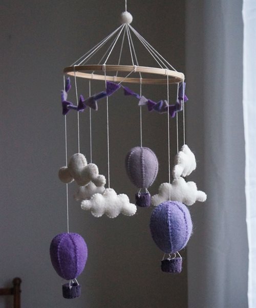Mobile, Air Balloons/Pennants, Purple