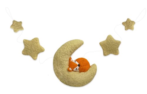 Garland, Fox/Moon, White