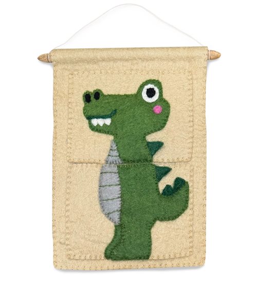 Banner w pockets, Crocodile