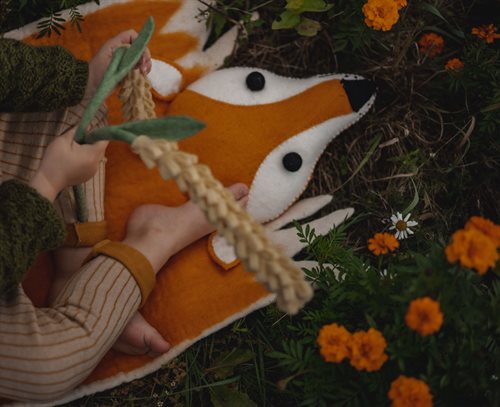 Wall Rug, Fox, Orange