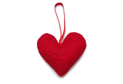 Ornament, Heart, Red