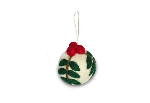 Ornament, Ball with Leaves