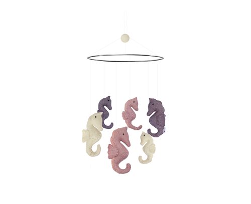 Mobile, Seahorse, Dusty Pink/Purple 