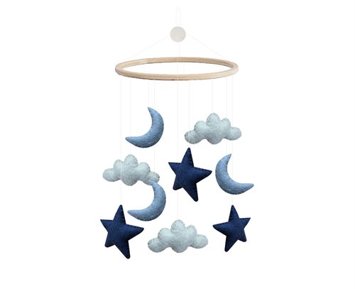 Mobile, Cloud/Moon/Stars, Blue