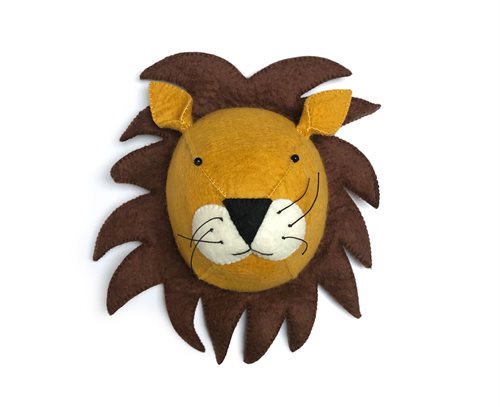 Animal Head, Lion, Orange