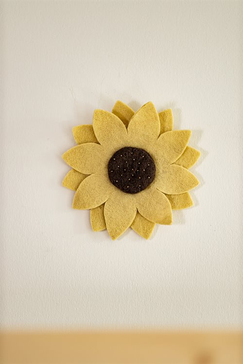 Wall Decoration, Sunflower, 2 pcs