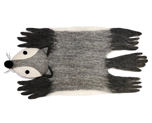 Wall Rug, Wolf, Grey