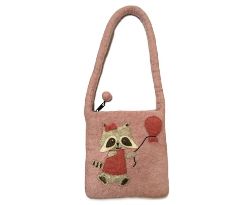 Bag, Raccoon, Dusty Pink