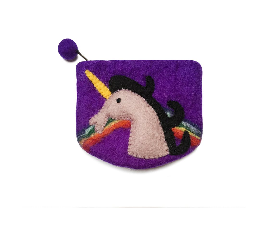 purple unicorn purse