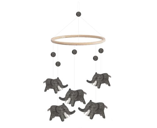 Mobile, Elephants, Grey