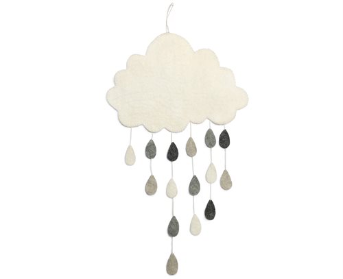 Mobile, Cloud w/ drops, Grey