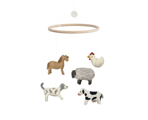 Mobile, Farm Animals with hen