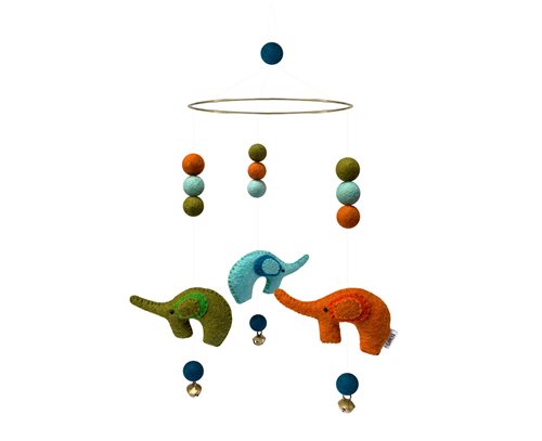 Mobile, Elephants, Colorful
