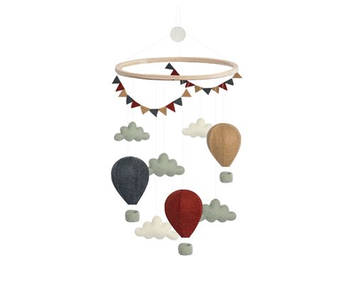 Mobile, Air Balloons/Pennants, Red/Blue