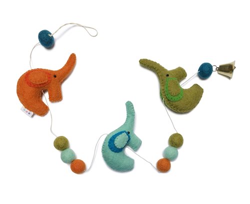 Garland, Elephants, Colorful