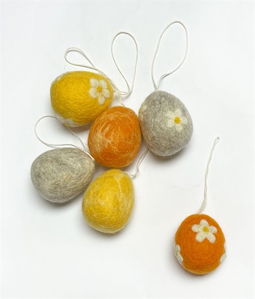 Ornaments, Eggs, 6 pcs